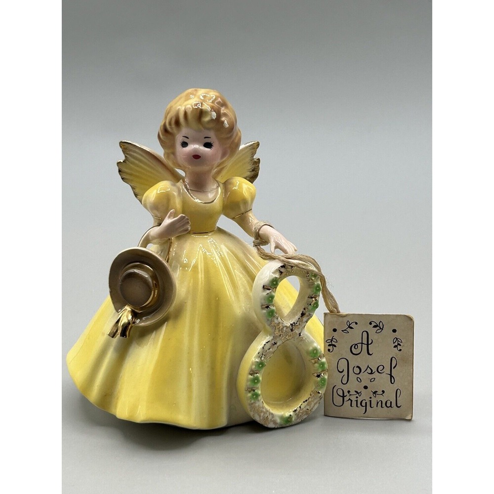 Josef Originals 8th Birthday Angel vintage‎ with original tags see descri